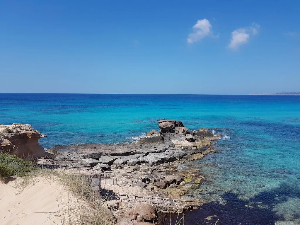 Caló des Mort, strand op Formentera