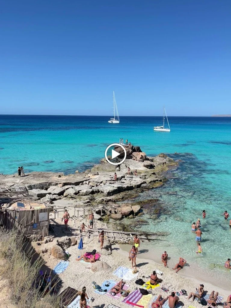 Caló des Mort, strand op Formentera