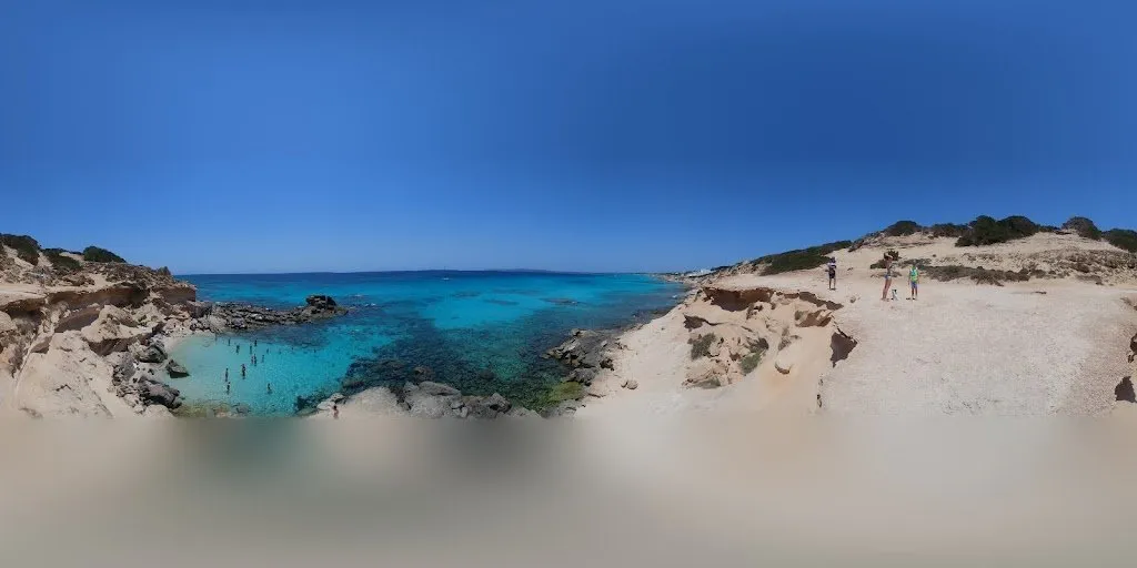 Caló des Mort, strand op Formentera
