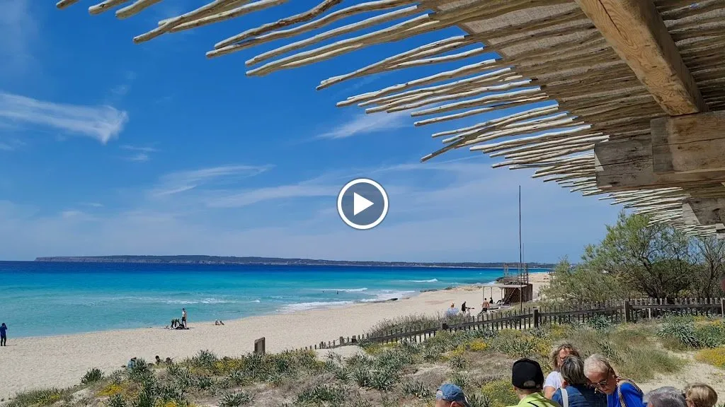 Platja Es Arenals, strand op Formentera
