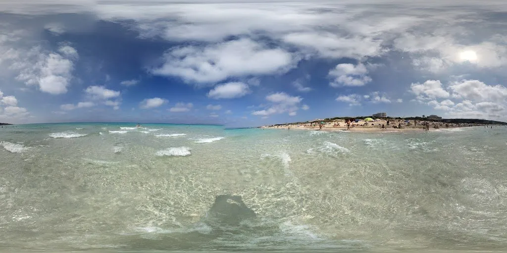 Platja Es Arenals, strand op Formentera