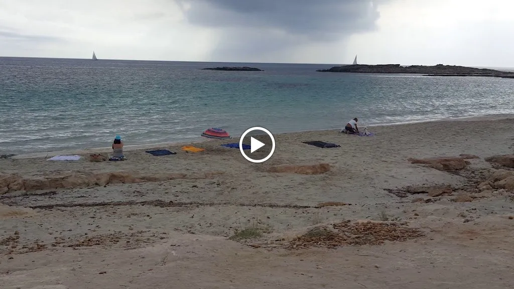 Playa de Ses Canyes, strand op Formentera