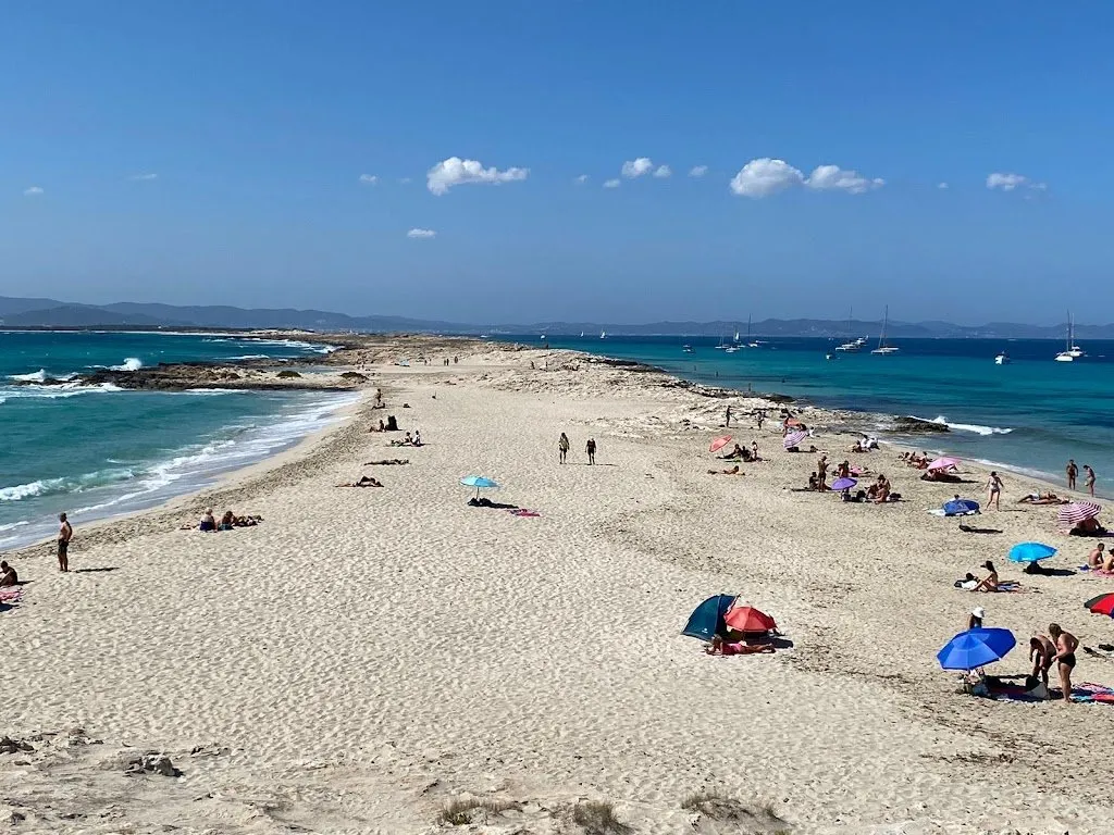 Playa de Ses Canyes, strand op Formentera