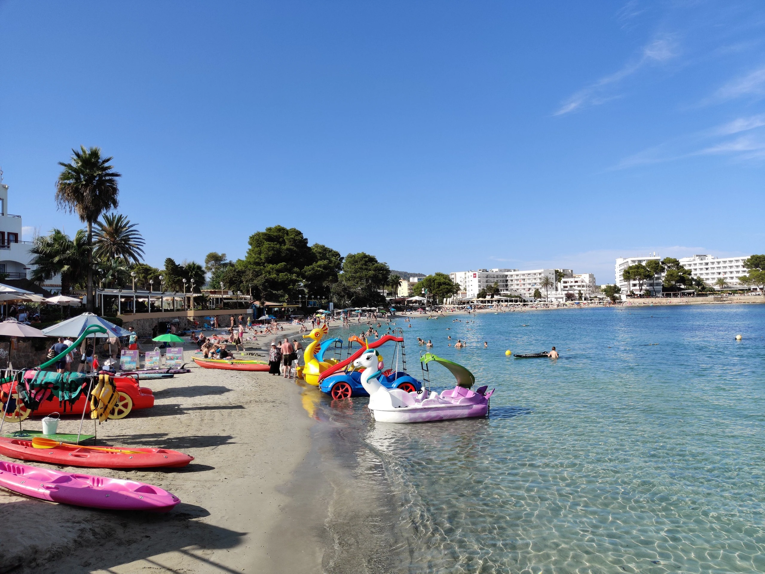 Es Canar, strand op Ibiza