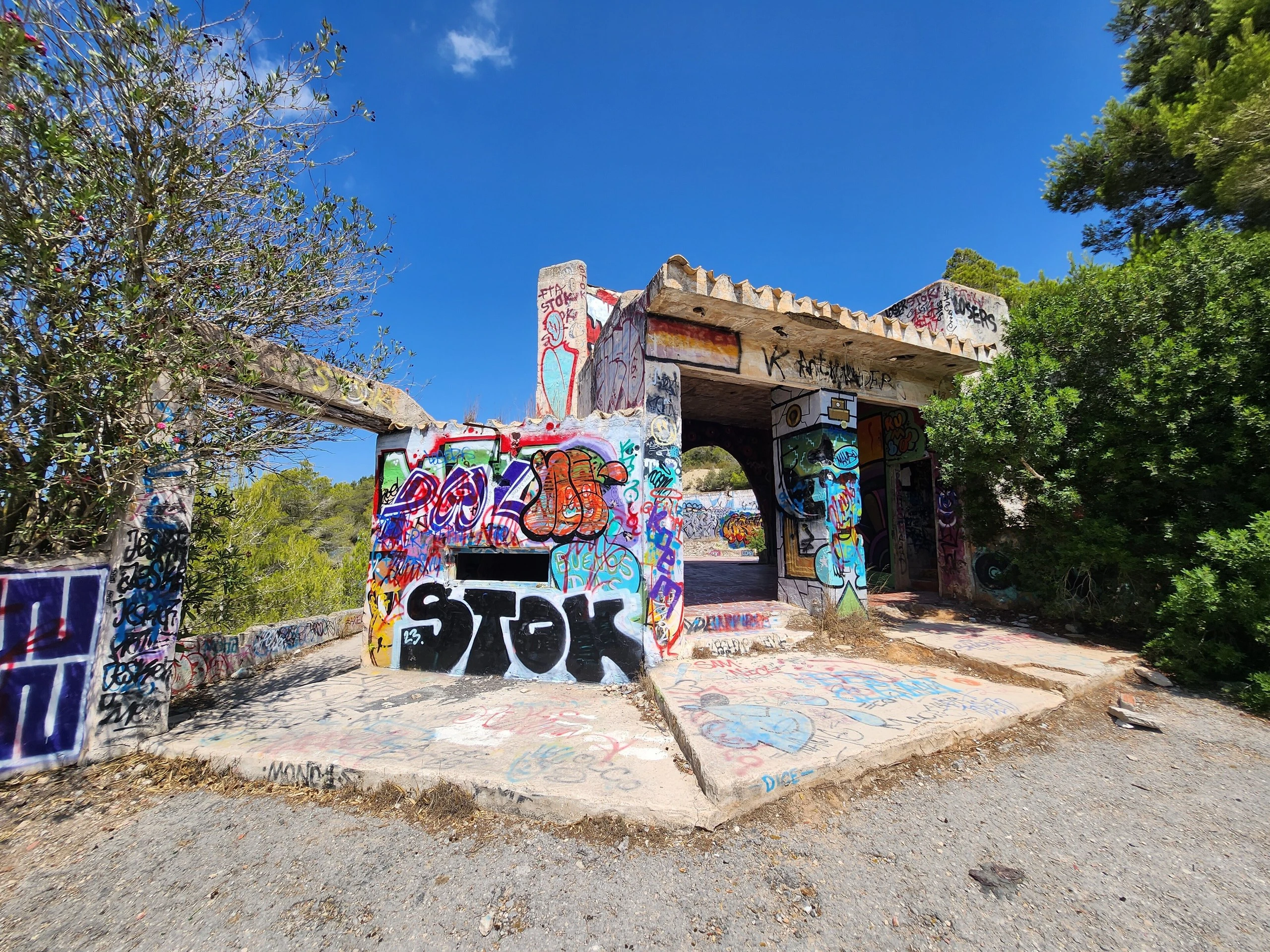 Ruïne van Festival Club, secret spot op Ibiza