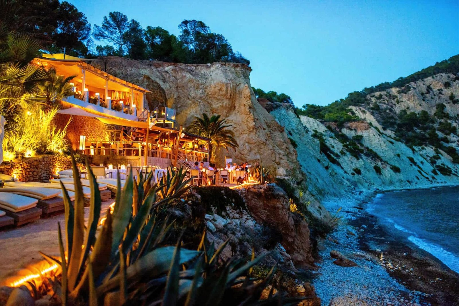 Amante restaurant ibiza with a stunning view