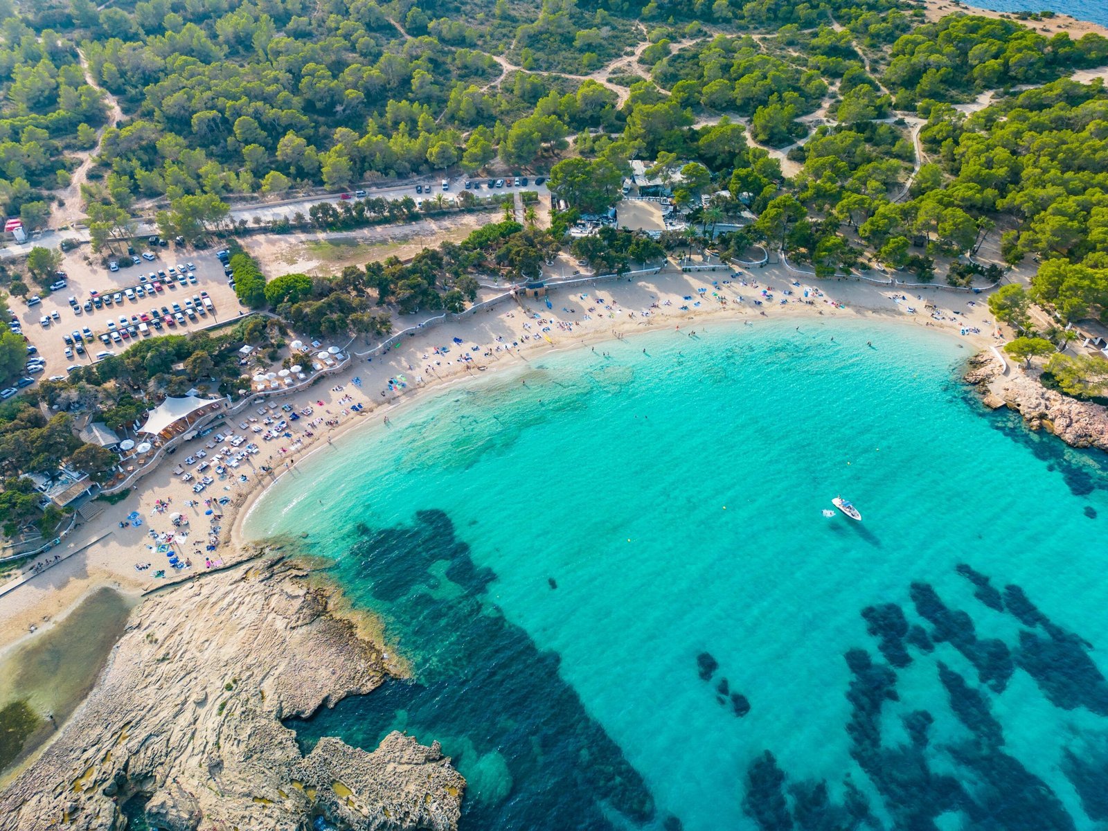 Cala Bassa Beach drone photo